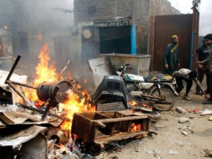 They fled the locality during the riots after the police assured them that they would protect properties. PHOTO: ABID NAWAZ / EXPRESS