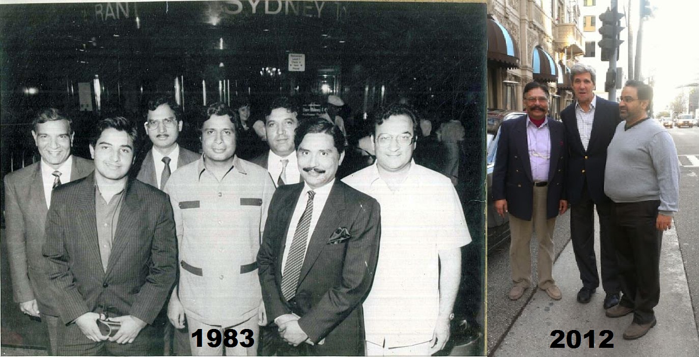 These two pictures are 30 years apart, my association with Mr. Malik