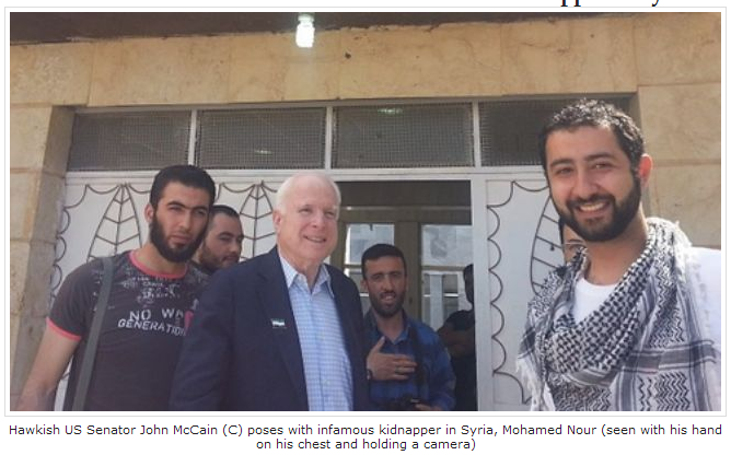 Image result for mccain wearing fsa pin