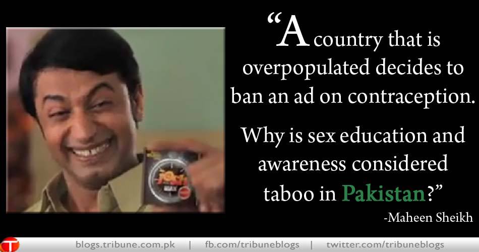 Hot Pakistani Mathira Porn - Banning Mathira Josh condom ad: cringe worthy â€“ by Maheen Usmani