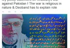 Zaid Hamid’s commendable stance against takfiri Deobandi khawarij