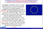 European Union assures to take up Khurram Zaki’s murder case with the Government of Pakistan